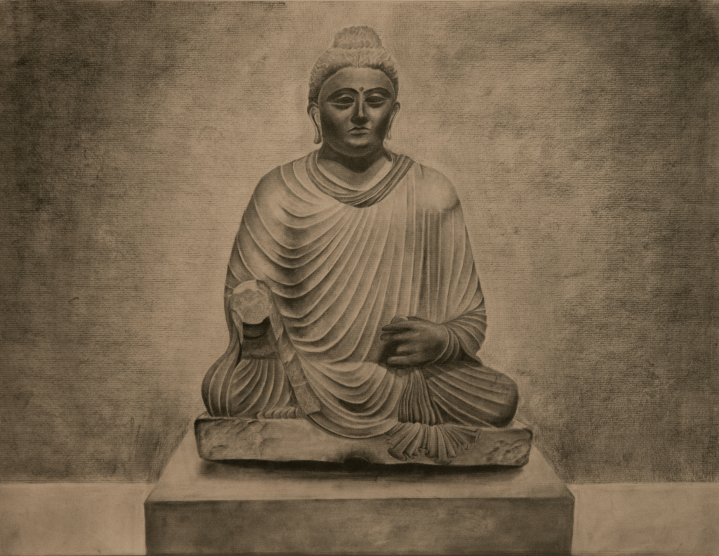 Buddha Statue Drawing