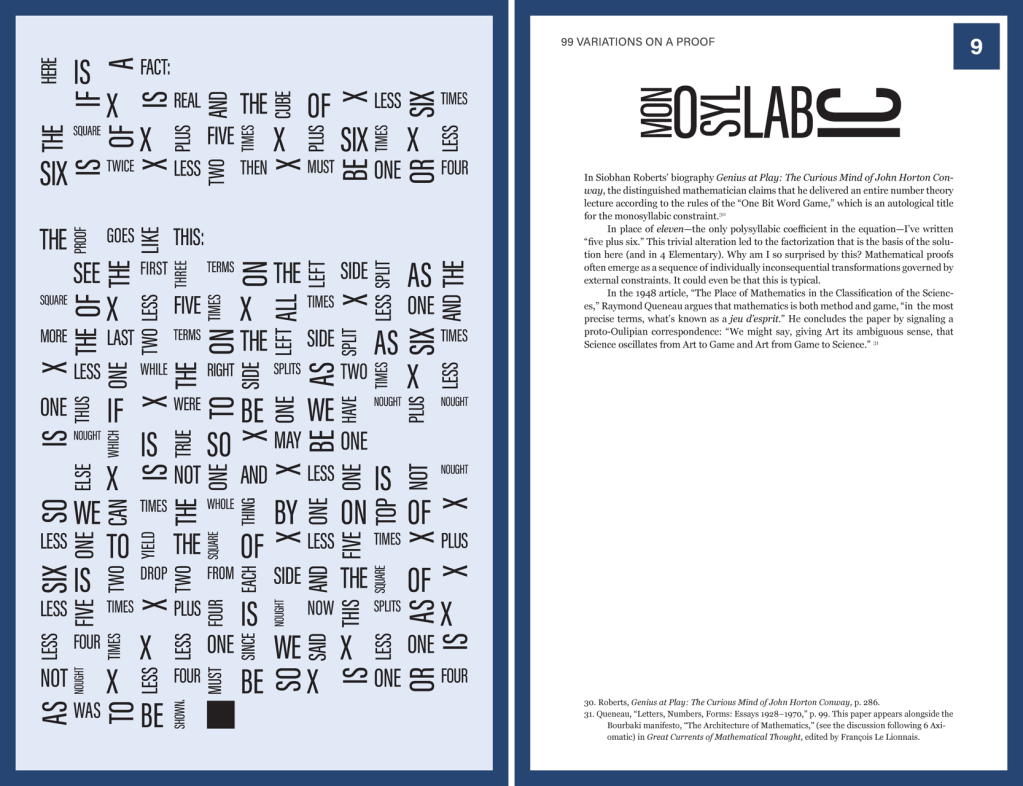 Monosyllabic Proof Poster