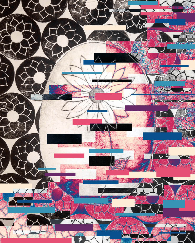 Printmaking Flower Edits